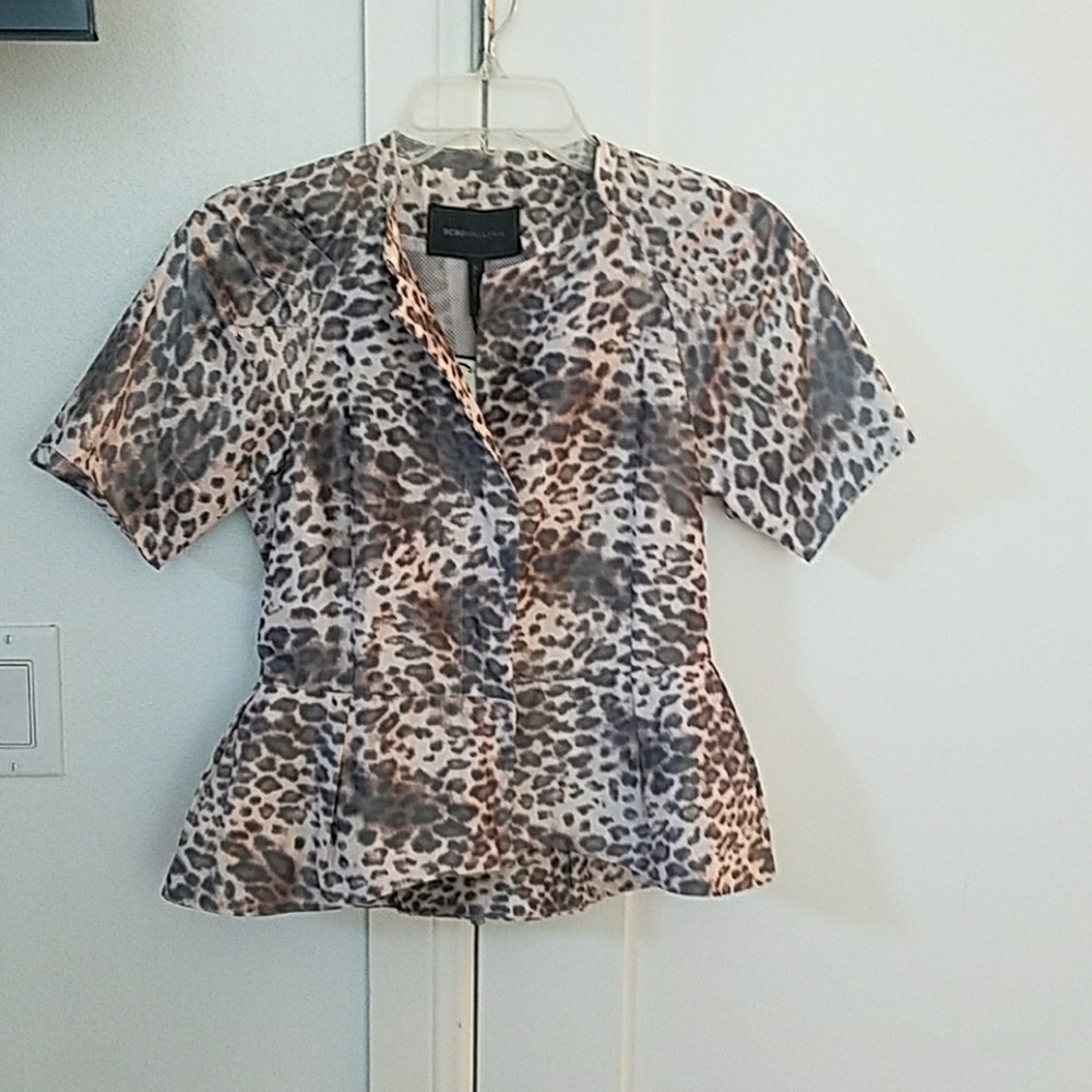 Nwt Short Sleeve Leopard Print Jacket - image 2
